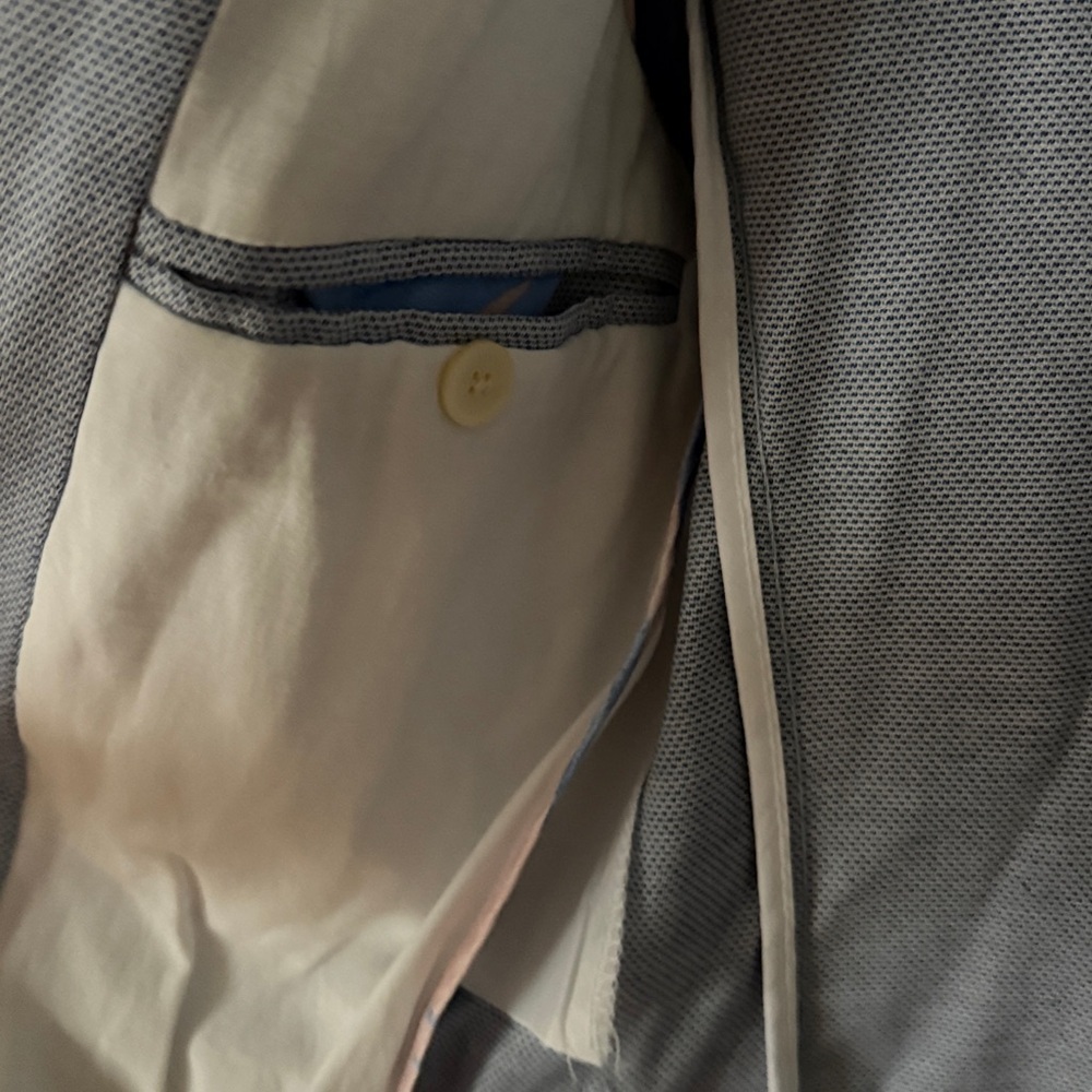 Zara men’s Sky Blue Sport Coat size 38 - Picture 5 of 6